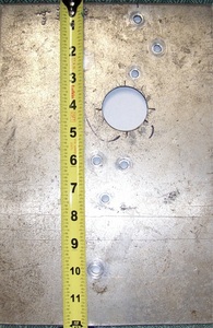 Throttle pedal template
